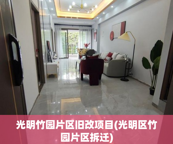 光明竹园片区旧改项目(光明区竹园片区拆迁)