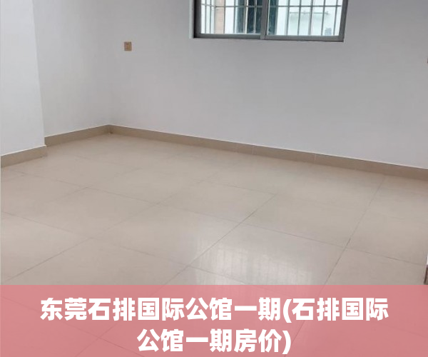 东莞石排国际公馆一期(石排国际公馆一期房价)
