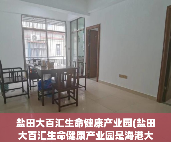 盐田大百汇生命健康产业园(盐田大百汇生命健康产业园是海港大厦站台附近吗)