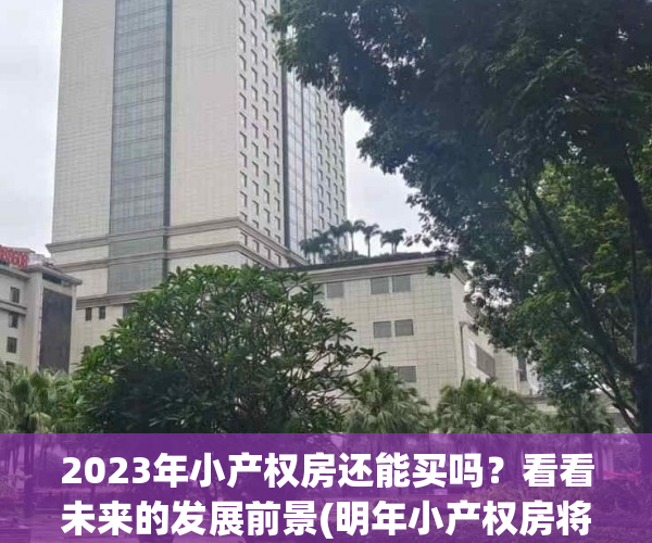 2023年小产权房还能买吗？看看未来的发展前景(明年小产权房将面临灾难性拆毁)