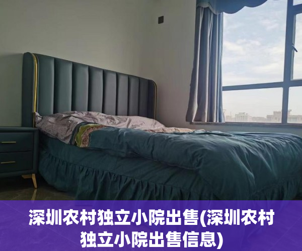 深圳农村独立小院出售(深圳农村独立小院出售信息)