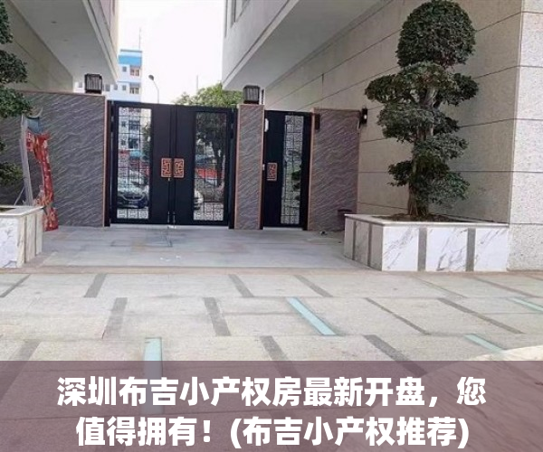 深圳布吉小产权房最新开盘，您值得拥有！(布吉小产权推荐)