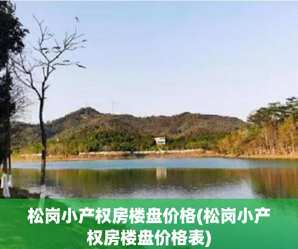 松岗小产权房楼盘价格(松岗小产权房楼盘价格表) 松岗小产权房楼盘价格(松岗小产权房楼盘价格表)