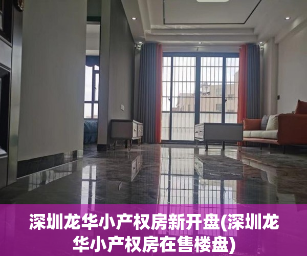 深圳龙华小产权房新开盘(深圳龙华小产权房在售楼盘)