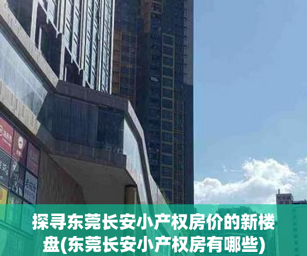探寻东莞长安小产权房价的新楼盘(东莞长安小产权房有哪些)