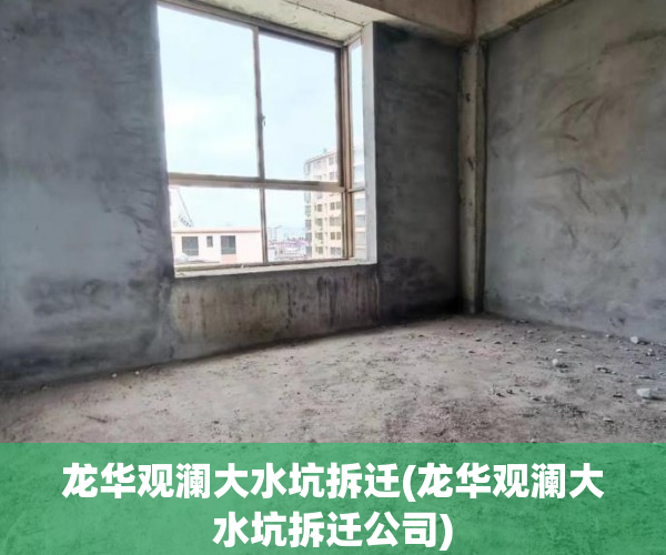 龙华观澜大水坑拆迁(龙华观澜大水坑拆迁公司)