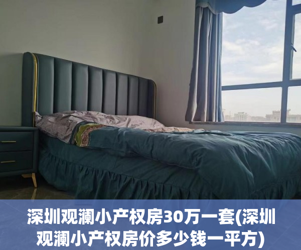 深圳观澜小产权房30万一套(深圳观澜小产权房价多少钱一平方)