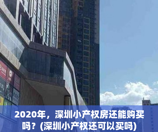 2020年，深圳小产权房还能购买吗？(深圳小产权还可以买吗)