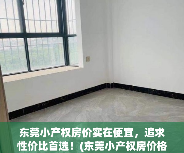 东莞小产权房价实在便宜，追求性价比首选！(东莞小产权房价格多少)