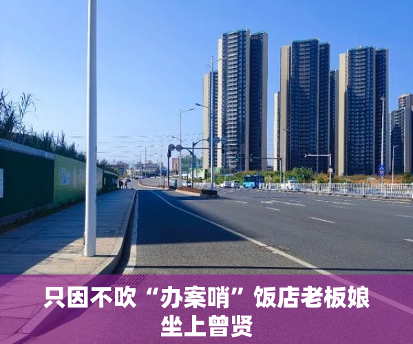 只因不吹“办案哨”饭店老板娘坐上曾贤
