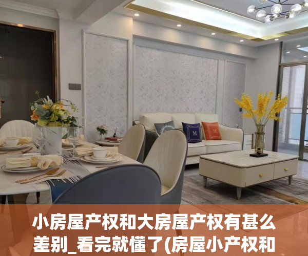 小房屋产权和大房屋产权有甚么差别_看完就懂了(房屋小产权和大产权有何区别)