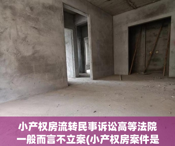 小产权房流转民事诉讼高等法院一般而言不立案(小产权房案件是否属于法院受案范围)