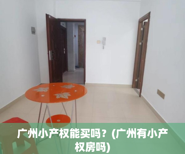 广州小产权能买吗？(广州有小产权房吗)
