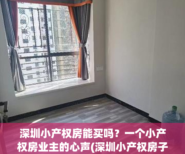深圳小产权房能买吗？一个小产权房业主的心声(深圳小产权房子能买吗受法律保护吗)