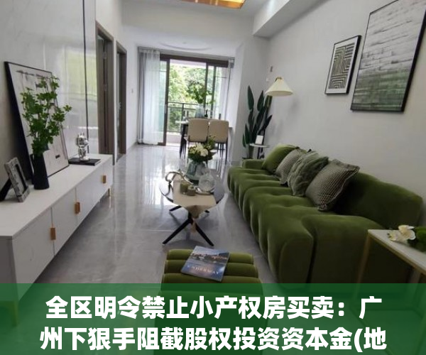 全区明令禁止小产权房买卖：广州下狠手阻截股权投资资本金(地方新闻精选 | 广州规定小产权房一律不予确权登记)