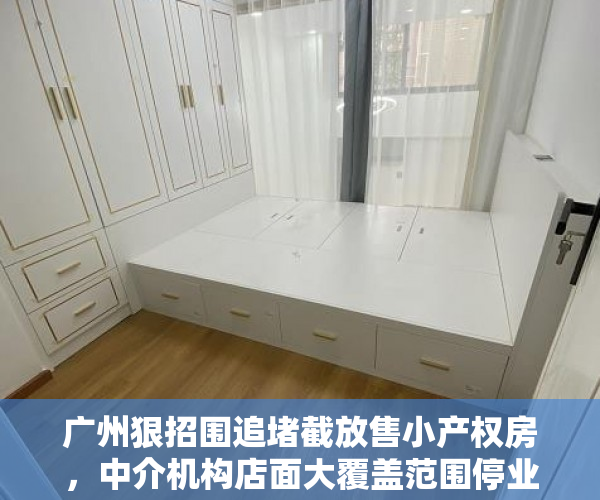 广州狠招围追堵截放售小产权房，中介机构店面大覆盖范围停业，投资客转为佛山