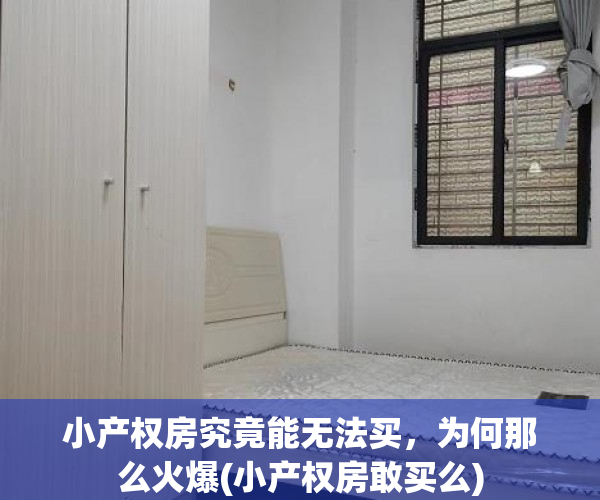 小产权房究竟能无法买，为何那么火爆(小产权房敢买么)