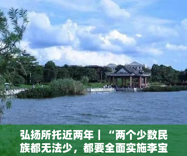弘扬所托近两年｜“两个少数民族都无法少，都要全面实施李宝光”