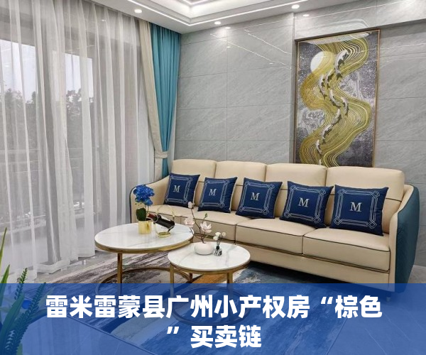 雷米雷蒙县广州小产权房“棕色”买卖链