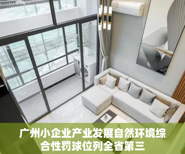 广州小企业产业发展自然环境综合性罚球位列全省第三
