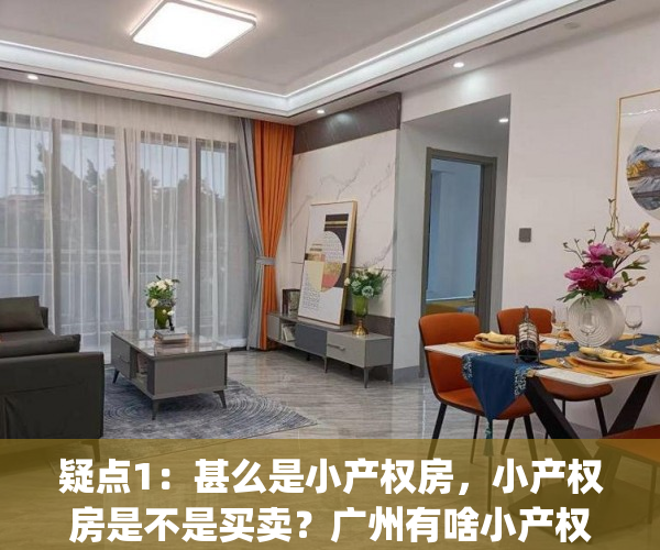 疑点1：甚么是小产权房，小产权房是不是买卖？广州有啥小产权？(小产权房子)