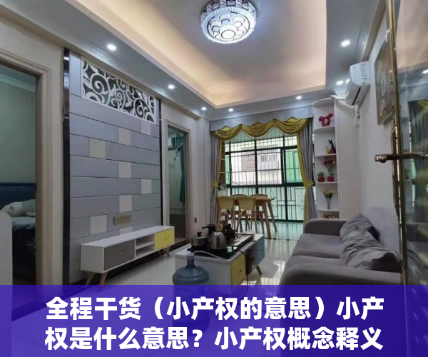 全程干货（小产权的意思）小产权是什么意思？小产权概念释义，小产权啥意思?，