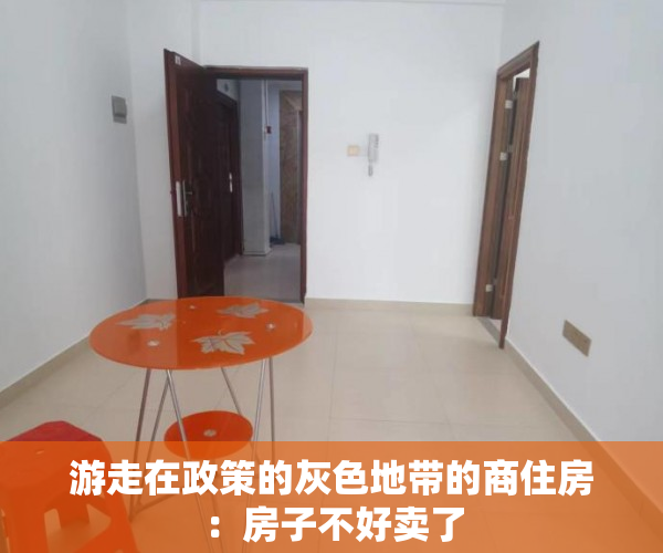游走在政策的灰色地带的商住房：房子不好卖了