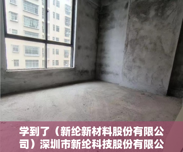 学到了（新纶新材料股份有限公司）深圳市新纶科技股份有限公司 第五届董事会第二十三次会议决议公告，新纶科技公司简介，