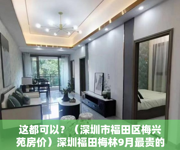 这都可以？（深圳市福田区梅兴苑房价）深圳福田梅林9月最贵的小区均价超过9万平，均价65135元平，深圳梅山苑是什么房型，