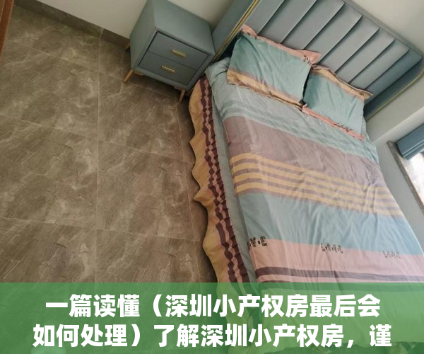 一篇读懂（深圳小产权房最后会如何处理）了解深圳小产权房，谨慎勿入，专家谈深圳小产权房的未来，