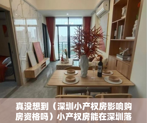 真没想到（深圳小产权房影响购房资格吗）小产权房能在深圳落户，会影响申请安居房 、公租房、保障房吗？，深圳小产权房子有保障吗，