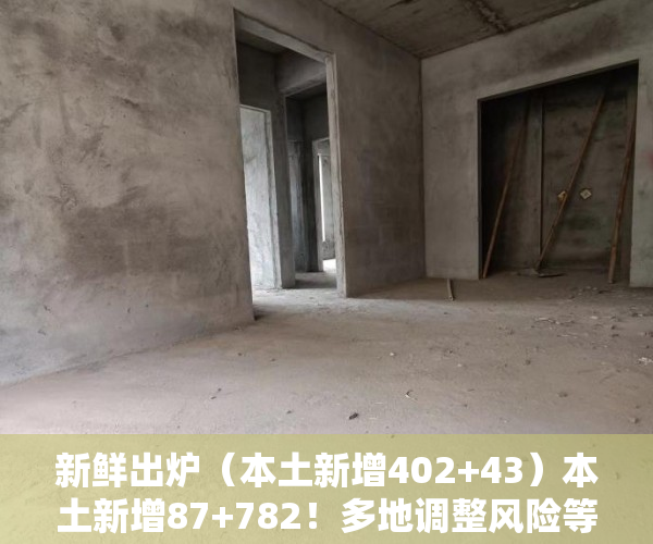 新鲜出炉（本土新增402+43）本土新增87+782！多地调整风险等级……乘坐这趟高铁的人员，立即报备，本土新增确诊48例分布8省份1....，