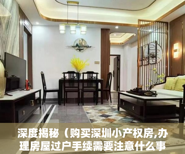 深度揭秘（购买深圳小产权房,办理房屋过户手续需要注意什么事项）购买深圳小产权房，办理房屋过户手续需要注意什么？，深圳买卖小产权房要办哪些手续，