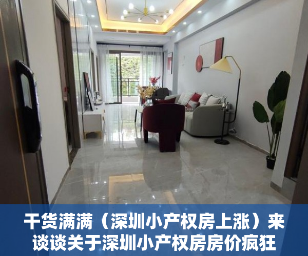 干货满满（深圳小产权房上涨）来谈谈关于深圳小产权房房价疯狂上涨的原因，水涨船高的深圳小产权房价，