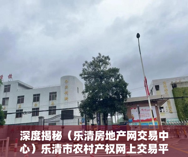 深度揭秘（乐清房地产网交易中心）乐清市农村产权网上交易平台受欢迎 两年半成交197亿，乐清土地出让成交网，