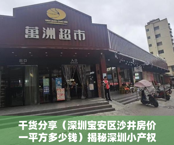 干货分享（深圳宝安区沙井房价一平方多少钱）揭秘深圳小产权房现状：沙井价格最高超2万每平，，深圳沙井一房一厅多少钱，