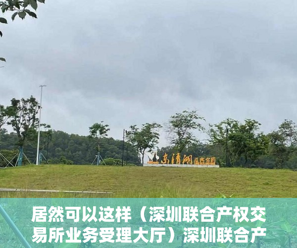 居然可以这样（深圳联合产权交易所业务受理大厅）深圳联合产权交易所合同纠纷仲裁专项法律服务采购项目，深圳联合交易中心，
