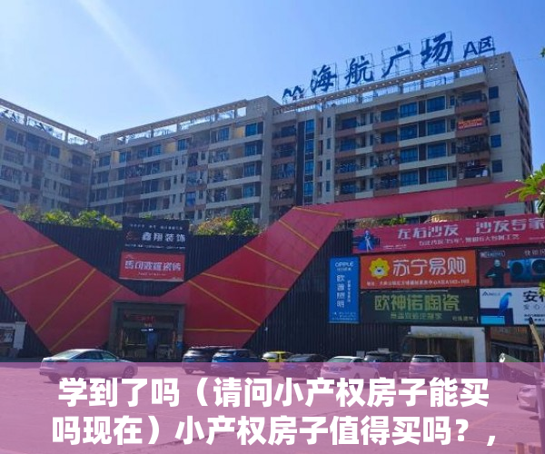 学到了吗（请问小产权房子能买吗现在）小产权房子值得买吗？，请问小产权房子能买吗多少钱，