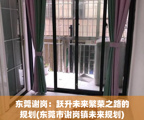 东莞谢岗：跃升未来繁荣之路的规划(东莞市谢岗镇未来规划)