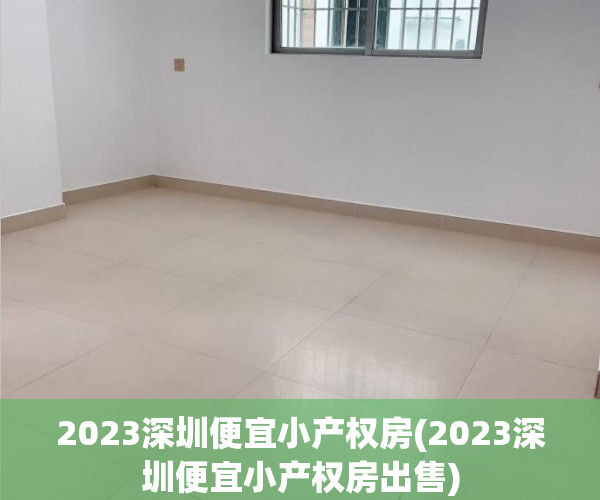 2023深圳便宜小产权房(2023深圳便宜小产权房出售)
