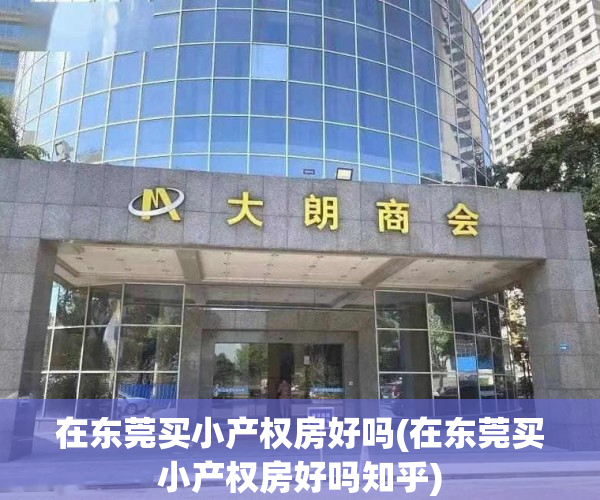 在东莞买小产权房好吗(在东莞买小产权房好吗知乎)