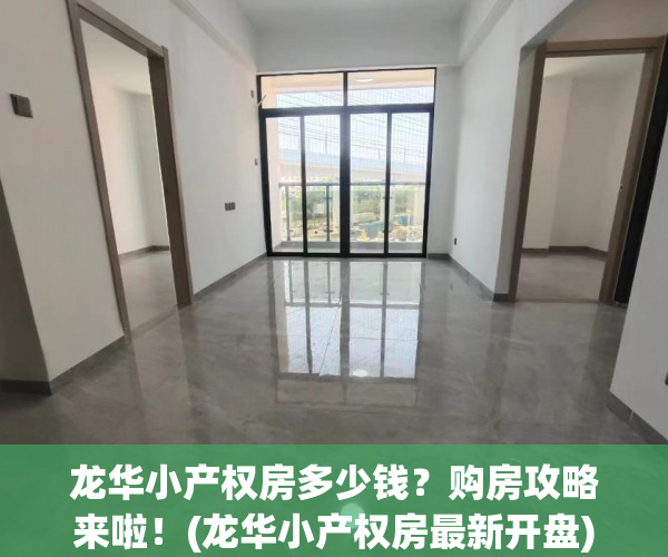 龙华小产权房多少钱？购房攻略来啦！(龙华小产权房最新开盘)
