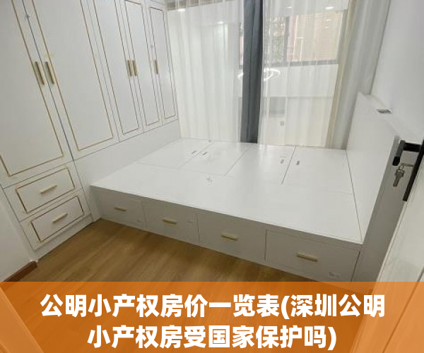 公明小产权房价一览表(深圳公明小产权房受国家保护吗)
